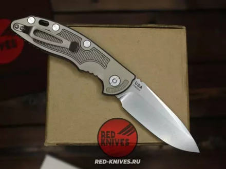 Нож HINDERER XM-18 AUTO SPEARPOINT TITANIUM - анодированная рукоять RK-472