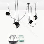 Pendant design lamp  AIM by Flos (3 lampshade ,  White)