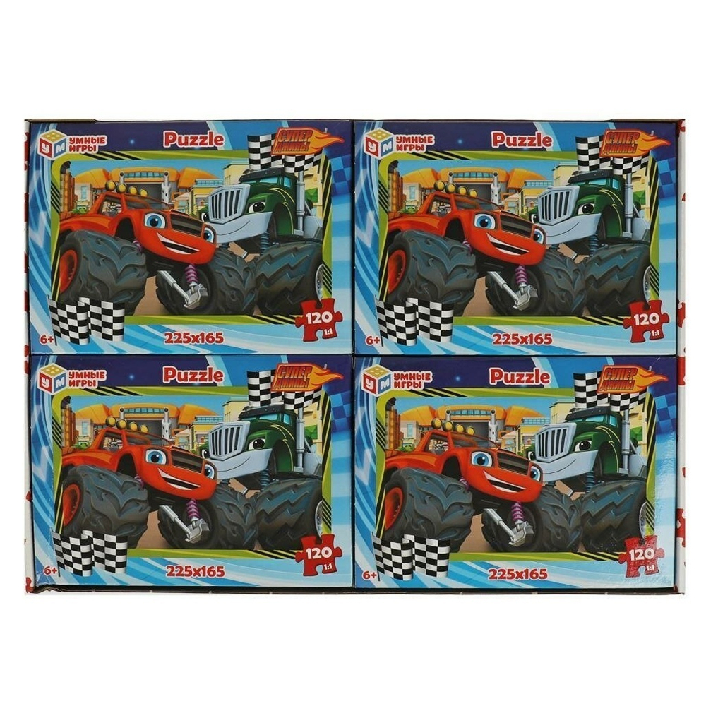 Пазл 120эл. "Суперджипы" 4650250540434 (Умные игры)
