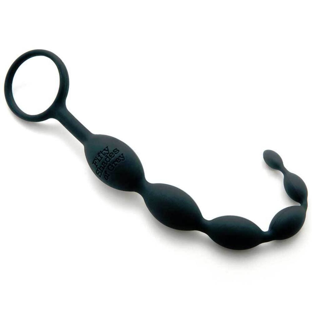 Анальная цепочка Anal Beads - 25,4 см. (Цвет: черный)