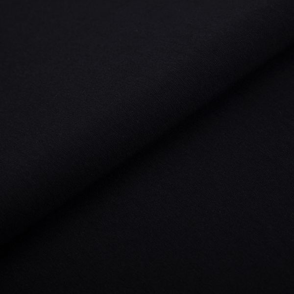 Кулирка 150±5 г/м², 40/1 Comp.Penye FULL LYC, 170 см / 10 метров, 124 черный/black, Gamma GCM