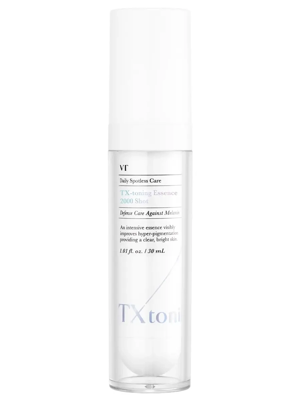 VT Cosmetics Осветляющая эссенция с 12% транексамовой кислоты против пигментации TX-Toning Essence 2000 Shot 30 мл