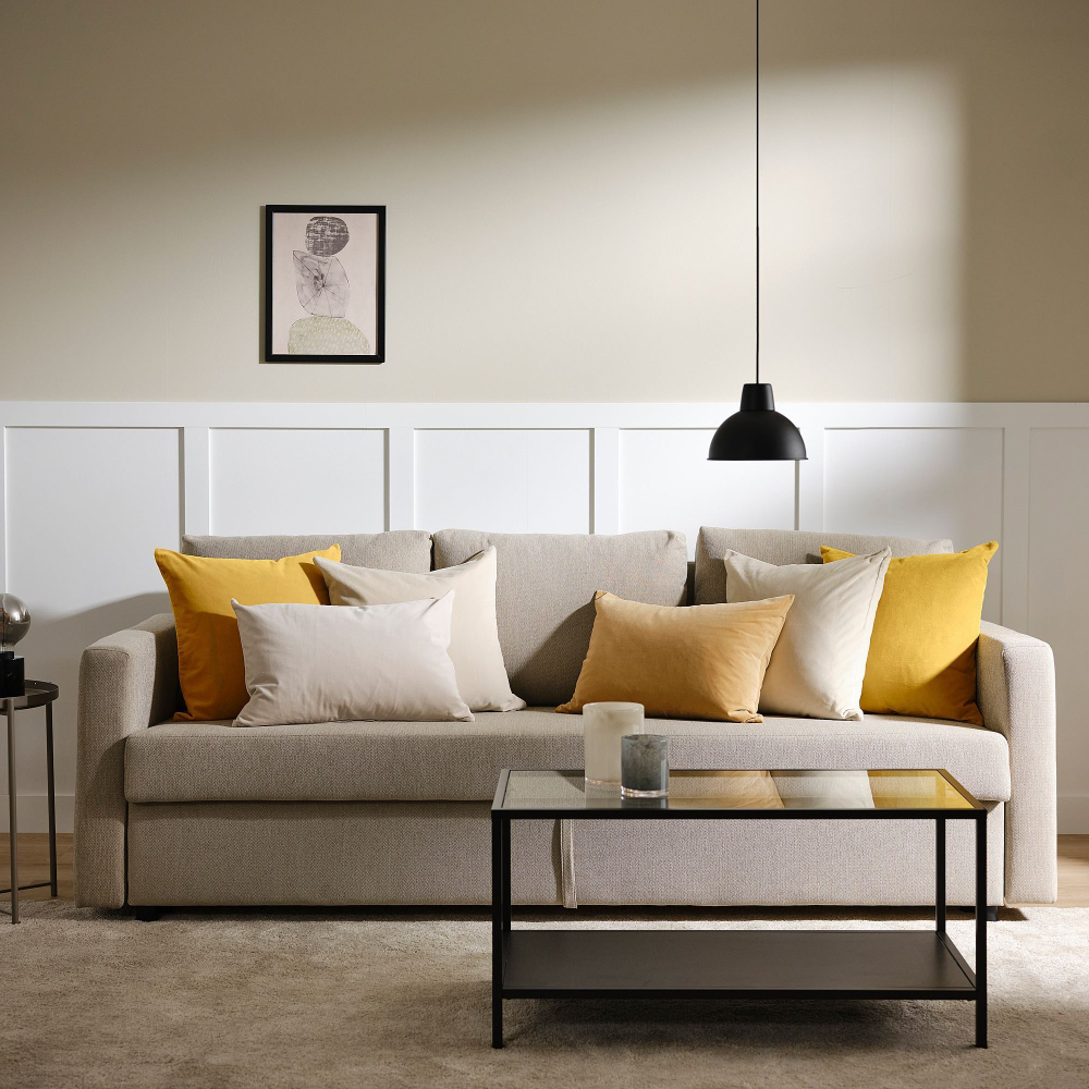 Чехол на подушку IKEA SANELA (САНЕЛА), Светло-бежевый, 50x50 см