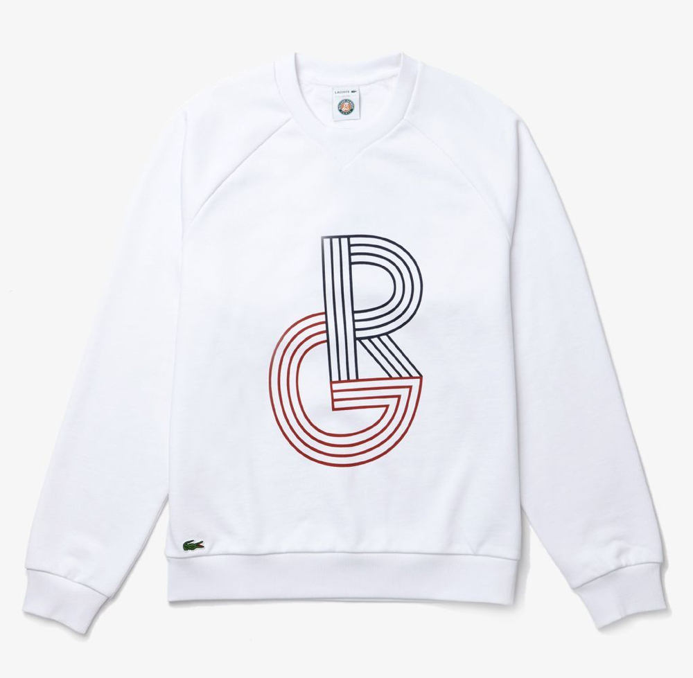 Мужская теннисная кофта Lacoste Men's SPORT Sweatshirt - белый