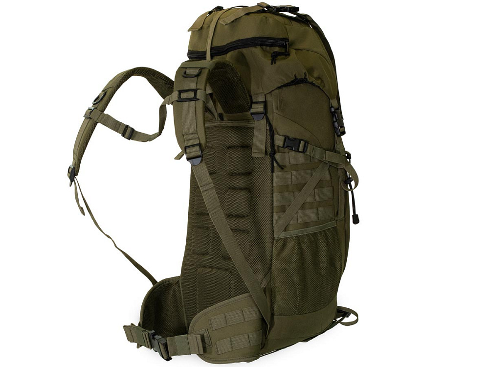 Рюкзак ShotTime Tactical 50л, ПВХ 600D, MOLLE, олива, ST-BP-230 17-OD