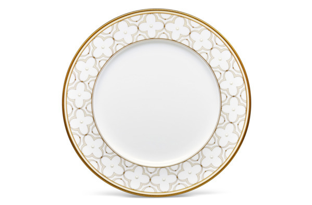 Сервиз столовый на 6 персон 21 предмет Noritake Трефолио,золотой кант