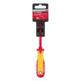 Отвертка Insulated, SL4 x 100 мм, CrMo, до 1000 В, двухкомпонентная рукоятка Matrix Professional — фото 5