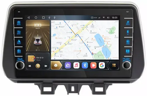 Магнитола для Hyundai Tucson 2018-2021 - Kuberg SF-9728 (кнопки и крутилки), Android 12, Быстрая, CarPlay, 4G SIM-слот