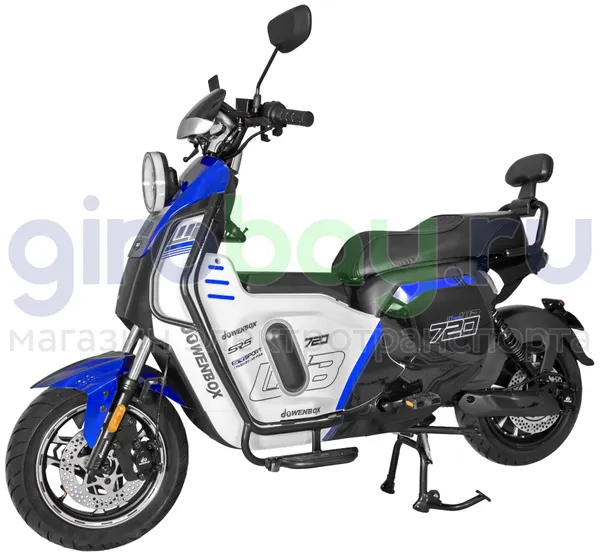 Электроскутер WENBOX U7 2000W (60V/52Ah) - Синий, АКБ LiFePO4 фото №1
