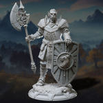 Орк Полуорк Воин Паладин Варвар Файтер Рыцарь миниатюра для dnd, днд, pathfinder, фентези, Настольная игра, НРИ, Варгейм, РПГ