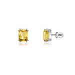 Серьги Кристал Классик с цитрином / Crystal Classic