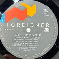 Виниловая пластинка Foreigner ‎– Agent Provocateur LP