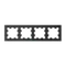 Рамка стеклянная на 4 поста Systeme Electric AtlasDesign Nature Черный матовый ATN331004