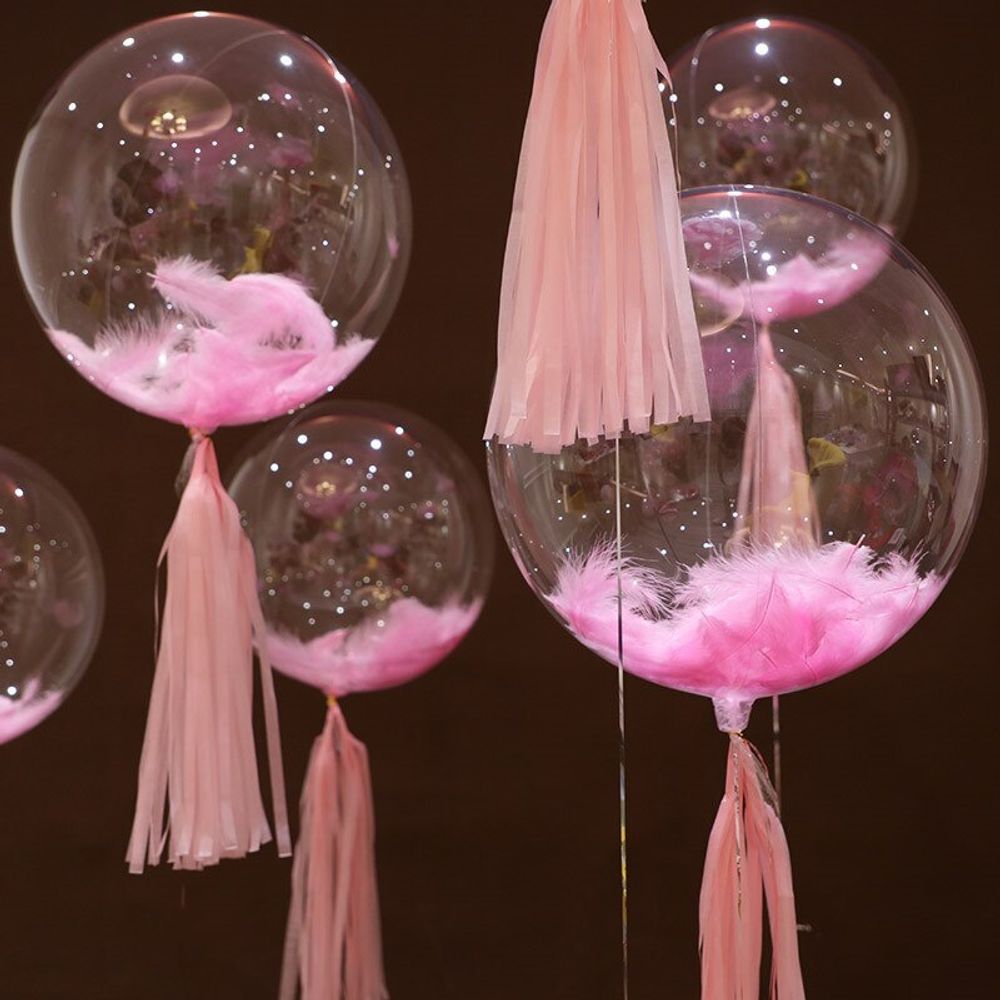 Шар (18"/46 см) Сфера 3D, Deco Bubble, Прозрачный