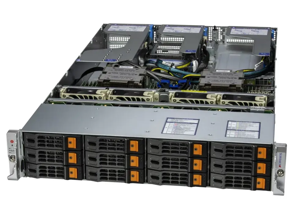 AS -2025HS-TNR, Сервер Supermicro H13DSH, CSE-HS829-R1K63P,RoHS