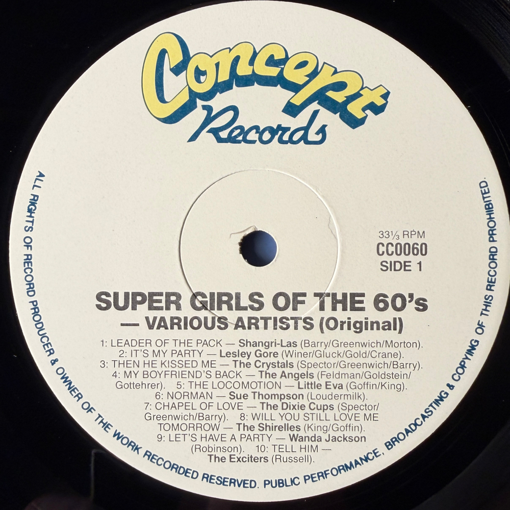 Сборник Super Girls Of The 60's (Австралия)