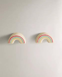 ZARA HOME НАБОР ДЕТСКИХ МЕБЕЛЬНЫХ РУЧЕК «РАДУГА» (2 ШТ.), РАЗНОЦВЕТНЫЙ