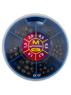 Набор грузил "ЯМАН" "M" 40 г, 0,3-2,0 г