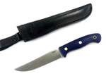 Нож Meat Master, N690, микарта синяя, насечка, 241.1756