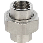 Соединение быстроразъемое (американка) STOUT SFT 0034 - 1/2" (ВР/ВР, латунь никелированная, металл по металлу)
