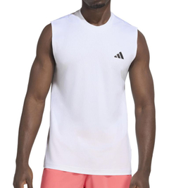 Мужская теннисная футболка Adidas Club Tennis Climacool Tank Top — белая