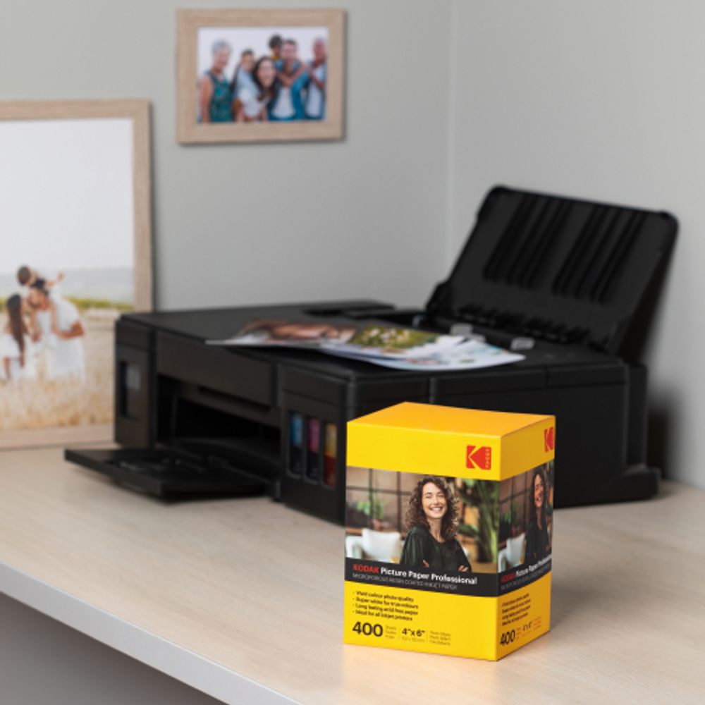 Фотобумага Kodak KB46400SL для струйной печати 4х6 Inkjet Paper Lustre 260 gsm 400 листов | Kodak