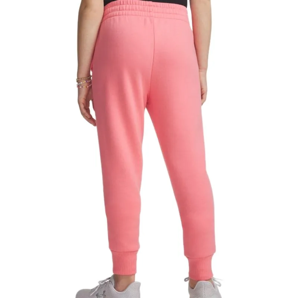 Брюки для девочки Under Armour Rival Fleece - bittersweet pink/white