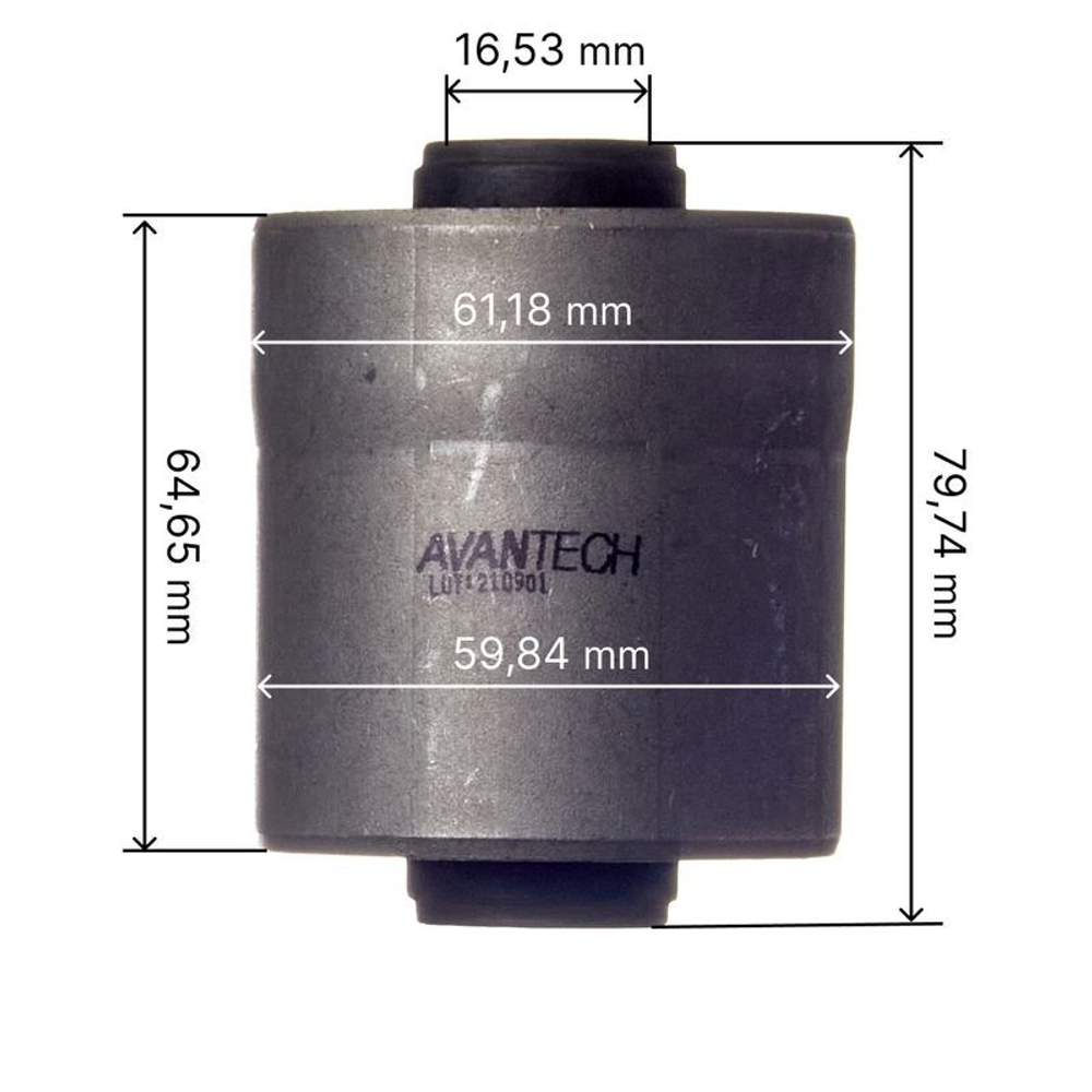 Сайлентблок заднего нижнего рычага Avantech передний ABH0534