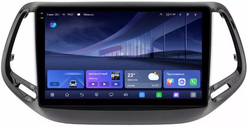 Магнитола для Jeep Compass 2016+ - Kuberg QLed+2K, Android 14, TS105, Быстрейшая, CarPlay, SIM-слот