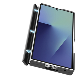 Усиленный чехол черного цвета с MagSafe для Samsung Galaxy Z Fold 7, серия Expn Series Magnetic от Dux Ducis