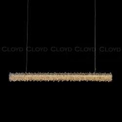 Подвесной светильник Cloyd ATOLL P1 / шир. 140 см - кварц - латунь (арт.12559)