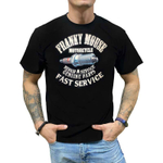 Футболка Franky Mouse Fast Service Repair service Genuine parts (свеча) (S / черный)