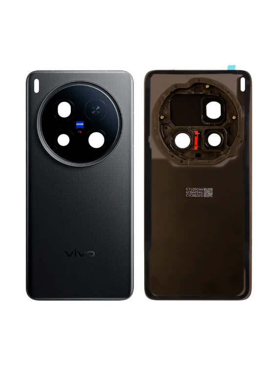 Задняя крышка для Vivo X200 Ultra черная (Black) со стеклом камеры