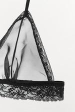БЮСТГАЛЬТЕР ИЗ ЖОРЖЕТА С КРУЖЕВОМ — ZARA