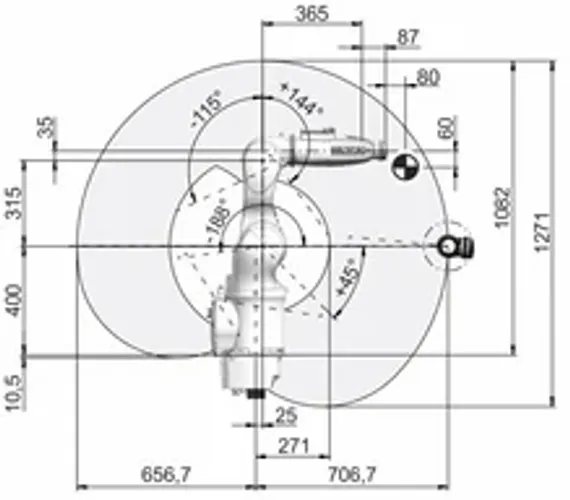 Промышленный робот KUKA KR AGILUS, KR 10 R1100 CR