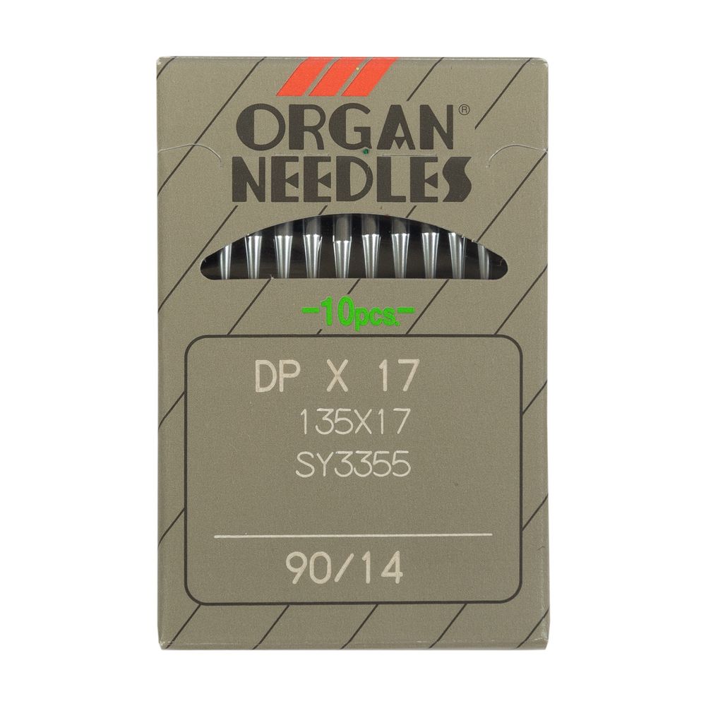 Иглы для промышленных швейных машин Organ DP*17, 10 шт, 090