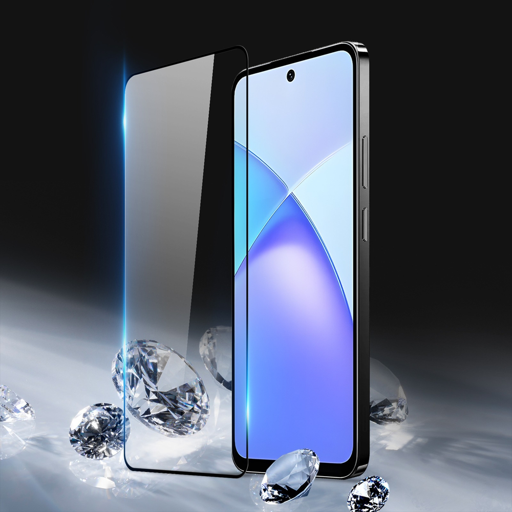 Закаленное стекло на экран для смартфона Infinix Smart 10 и Smart 10+, от Dux Ducis серия Full Screen Glass