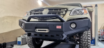 Бампер силовой передний JAC T6, SOLLERS ST6 под штатные фары, с центральной защитной дугой, стандарт РИФ