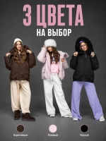 Куртка зимняя для подростка удлиненная с капюшоном