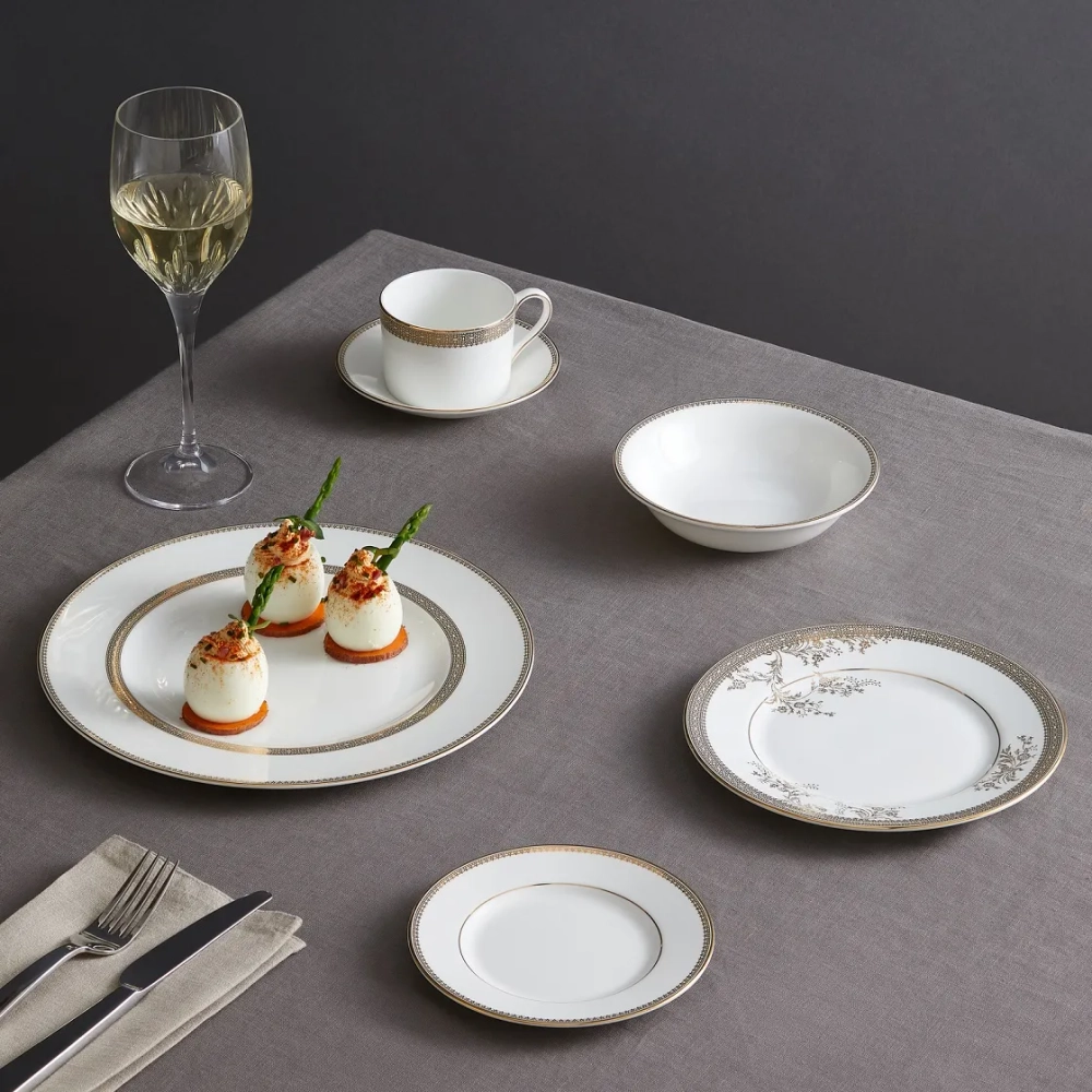 Wedgwood Блюдце для кофейной чашки Vera Wang Lace Platinum 12,5 см EAN 032677984604