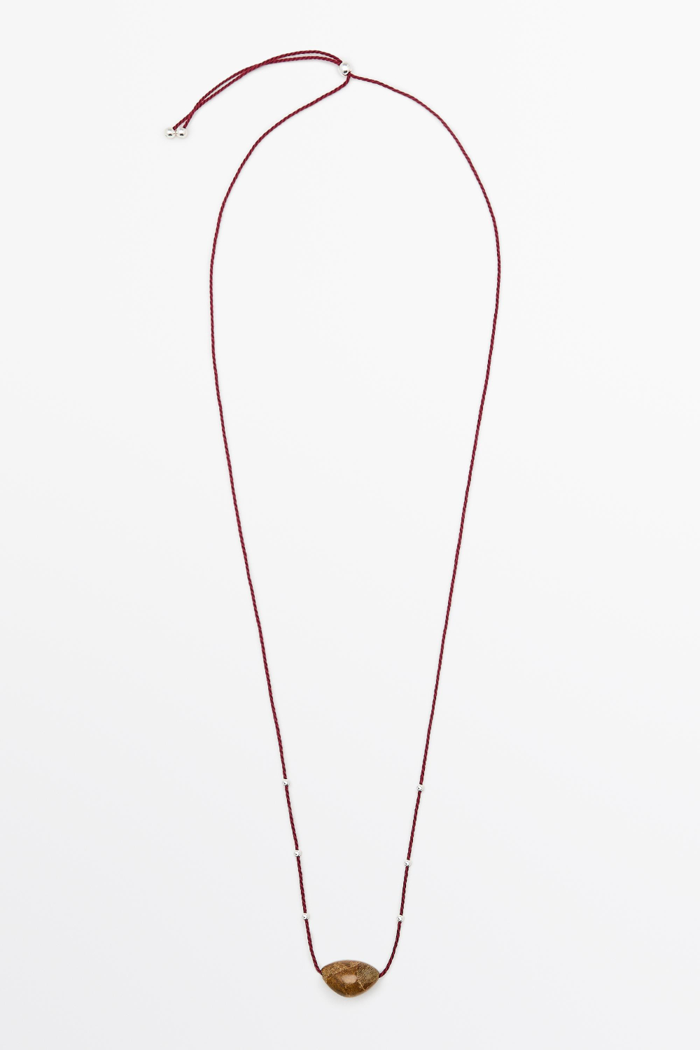 Massimo Dutti Колье с неровной вставкой, красный