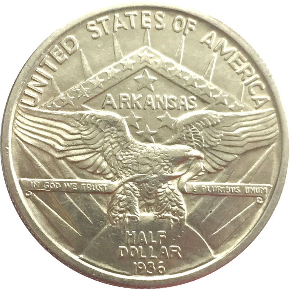 50 центов США Arkansas Centennial 1936