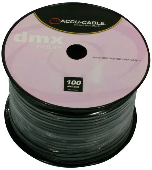 American DJ AC-DMXD5/100R DMX кабель 0.25 мм2, жилы изолированные в общем медном экране