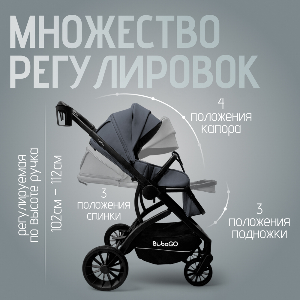 Модульная коляска BubaGO Lotta Thermo 3в1