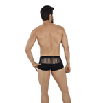 Черные трусы-хипсы с сетчатыми вставками Lucerna Latin Boxer (Размер: M) (Цвет: черный)