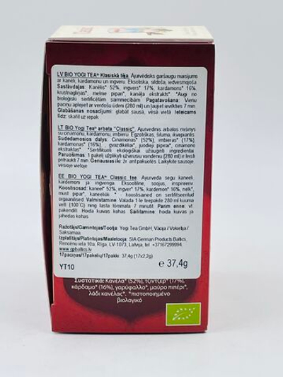 Чай Yogi Tea "Classic" травяной со специями 1 уп. 37,4 г (17 пакетиков по 2,2 г) (из Финляндии)