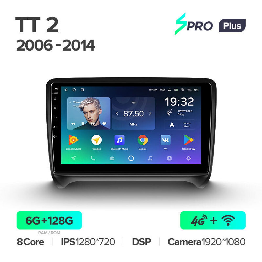 Teyes SPRO Plus 9" для Audi TT 2006-2014