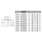 Конический переход ПВХ D 250-225 x 160мм Aquaram (7108250)