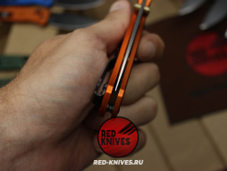 Нож Benchmade 535 Алюминий Frag A+++ - оранж рук., сатин клинок RK/Н60