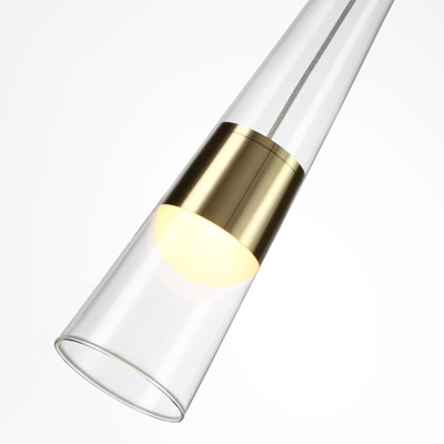 5043/12L L-VISION ODL24 435 глянц.золото/прозрачный/металл/стекло Подвес LED 12W 3000K 1334Лм LUMP